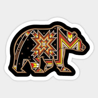 Tribal Bear Walking Sticker